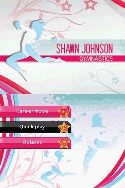 Shawn Johnson Gymnastics — Title screen
