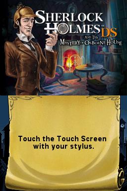 Sherlock Holmes and the Mystery of Osborne House — Title screen