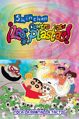 Shin chan contra los Plastas! — Title screen