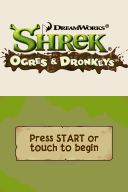 Shrek - Ogres & Dronkeys — Title screen
