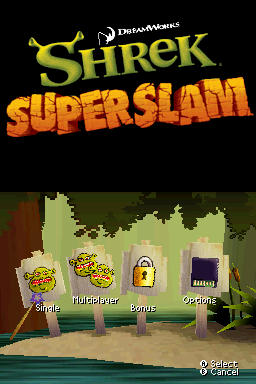 Shrek SuperSlam — Title screen