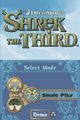 Shrek The Third — Title screen