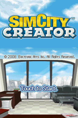 SimCity - Creator — Title screen