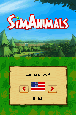 Simanimals — Title screen