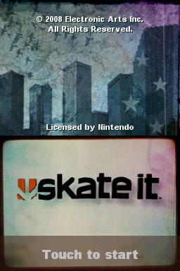 Skate It — Title screen