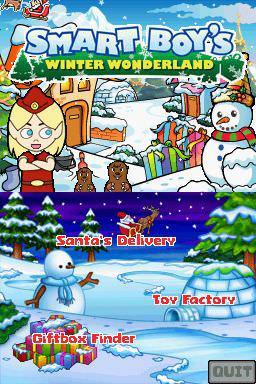 Smart Boy's Winter Wonderland — Title screen