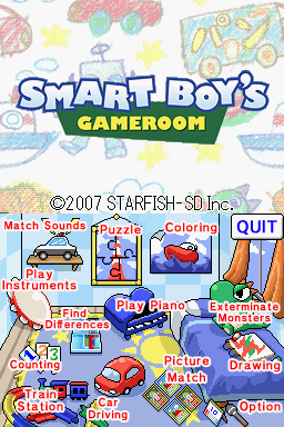Smart Kid's Gameclub — Title screen