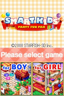 Smart Kid's Party Fun Pak — Title screen