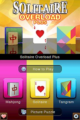 Solitaire Overload Plus — Title screen