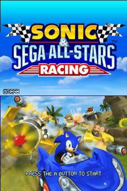 Sonic & Sega All-Stars Racing — Title screen