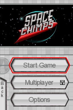 Space Chimps — Title screen