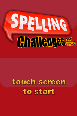 Spelling Challenges And More! — Title screen