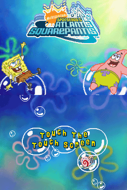 SpongeBob's Atlantis SquarePantis — Title screen