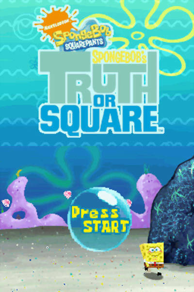 SpongeBob's Truth or Square — Title screen