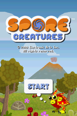 Spore Creatures — Title screen