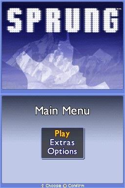 Sprung: A Game Where Everyone Scores — Title screen