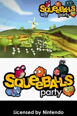 Squeeballs Party — Title screen