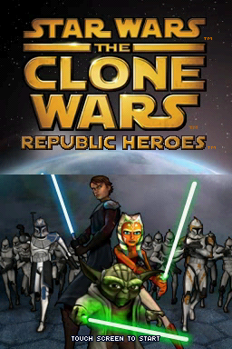 Star Wars - The Clone Wars - Republic Heroes — Title screen