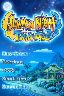 Summon Night : Twin Age — Title screen
