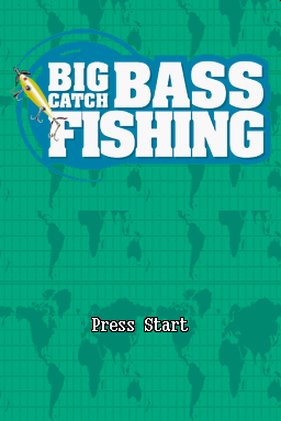 Super Black Bass Fishing — Title screen