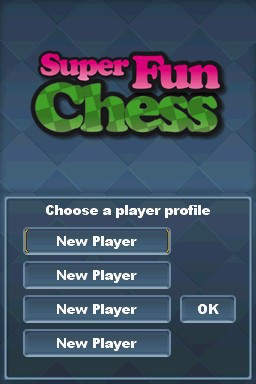 Super Fun Chess — Title screen