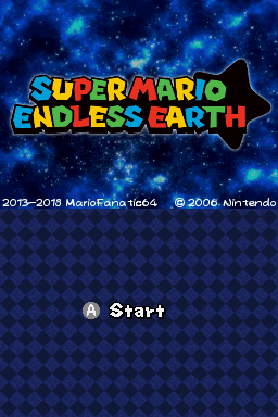 Super Mario - Endless Earth — Title screen