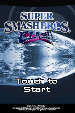 Super Smash Bros Clash — Title screen