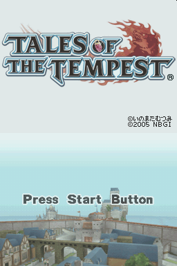 Tales of the Tempest — Title screen