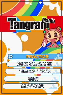 Tangram Mania — Title screen