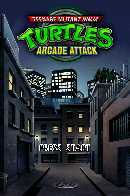 Teenage Mutant Ninja Turtles - Arcade Attack — Title screen