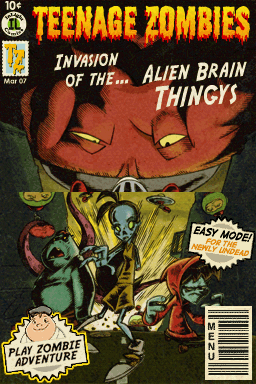 Teenage Zombies - Invasion of the Alien Brain Thin — Title screen