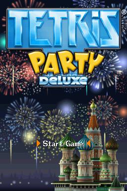 Tetris Party Deluxe — Title screen