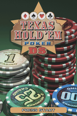 Texas Hold 'em Poker Ds — Title screen