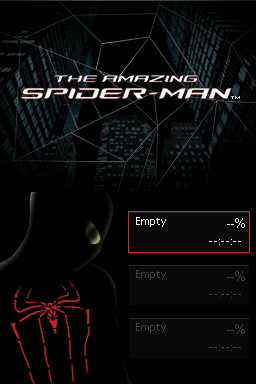 The Amazing Spider-Man — Title screen