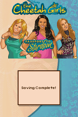 The Cheetah Girls : Passport To Stardom — Title screen
