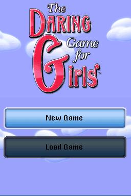 The Daring Game for Girls — Title screen