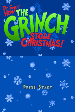 The Grinch who Stole Christmas — Title screen