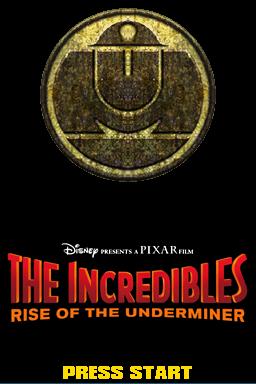 The Incredibles : Rise Of The Underminer — Title screen