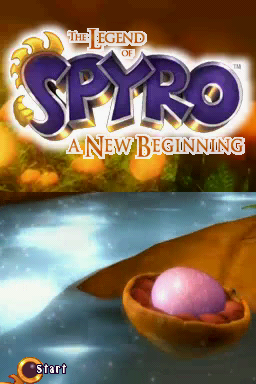 The Legend of Spyro : A New Beginning — Title screen