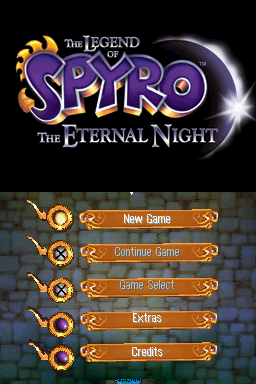 The Legend of Spyro : The Eternal Night — Title screen