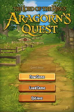 The Lord Of The Rings : Aragorn's Quest — Title screen