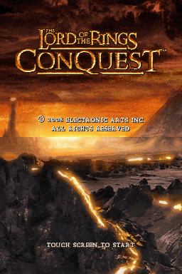 The Lord of the Rings : Conquest — Title screen