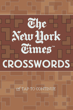 The New York Times Crosswords — Title screen