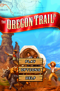The Oregon Trail — Title screen