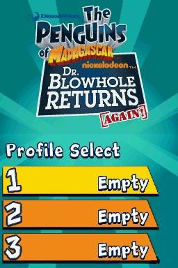 The Penguins of Madagascar : Dr. Blowhole Returns - Again! — Title screen