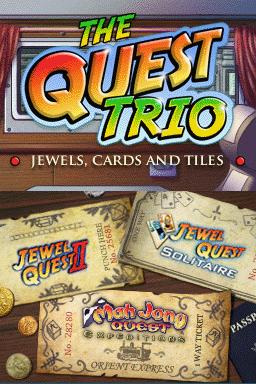 The Quest Trio - Jewels, Cards and Tiles — Title screen