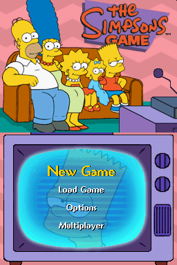 The Simpsons Game — Title screen