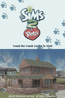 The Sims 2 : Pets — Title screen