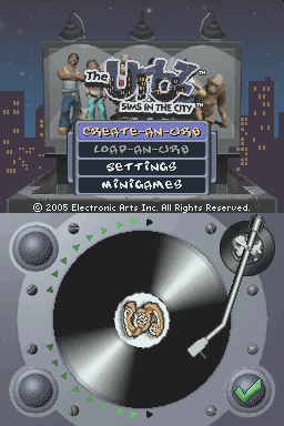 The Urbz : Sims in the City — Title screen