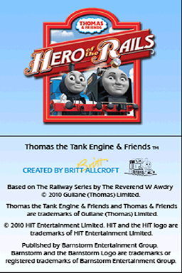 Thomas & Friends : Hero of the Rails — Title screen
